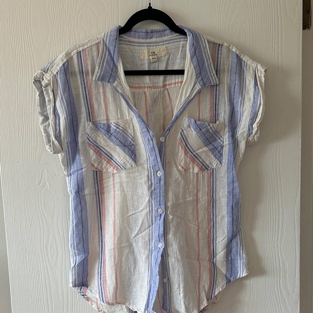 Thread & Supply Blue and White Striped Lightweight Shirt
